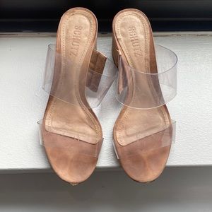 Schutz clear sandals